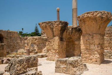 Tunus, Tunus 'ta Antoninus Hamamları veya Kartaca Hamamları. Bunlar Afrika kıtasındaki en geniş Roma Thermae seti ve Roma İmparatorluğu 'nun en büyük üç tanesinden biri..