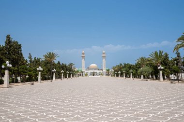 The Bourguiba mausoleum in Monastir, Tunisia. It is a monumental grave in Monastir, Tunisia, containing the remains of former president Habib Bourguiba, the father of Tunisian independence