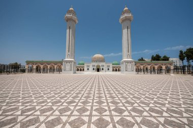 The Bourguiba mausoleum in Monastir, Tunisia. It is a monumental grave in Monastir, Tunisia, containing the remains of former president Habib Bourguiba, the father of Tunisian independence