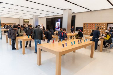 Tokyo Apple Shop interior in Shinjuku. Japan