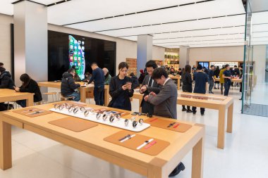 Tokyo Apple Shop interior in Shinjuku. Japan
