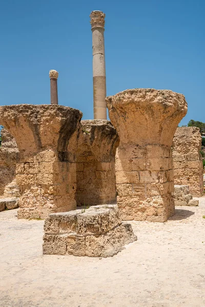 Baths Antoninus Baths Carthage Tunis Tunisia Vastest Set Roman Thermae — Stock Photo, Image