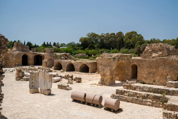Baths Antoninus Baths Carthage Tunis Tunisia Vastest Set Roman Thermae — Stock Photo, Image
