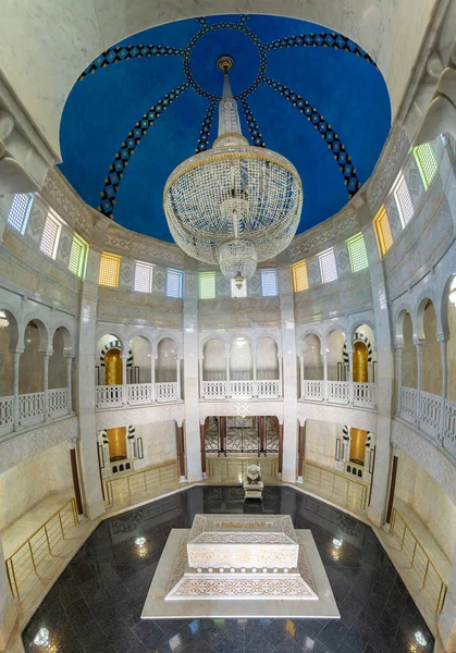 Interiör Bourguiba Mausoleum Monastir Tunisien Det Monumental Grav Monastir Tunisien — Stockfoto