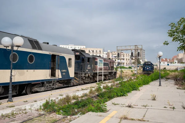 Dworzec Kolejowy Sousse Tunezja Szybki Pociąg — Zdjęcie stockowe