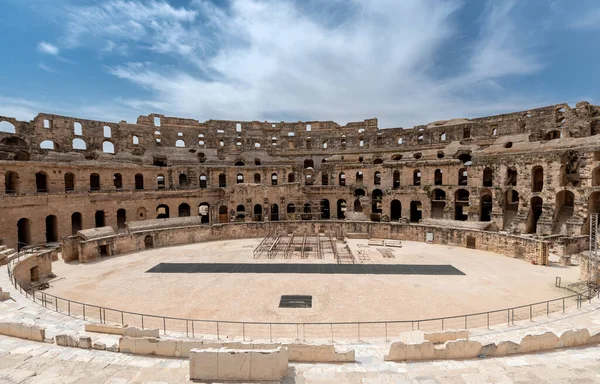Anfiteatro Jem Tunisia Anfiteatro Trova Nella Moderna Città Djem Tunisia — Foto Stock