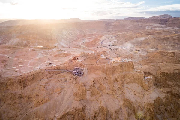 Masada Starověké Opevnění Jižním Distriktu Izraele Národní Park Masada Oblasti — Stock fotografie