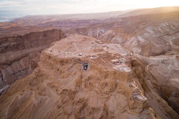 Masada Antiga Fortificação Distrito Sul Israel Parque Nacional Masada Região — Fotografia de Stock