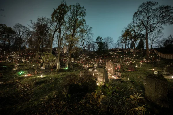 Katholischer Friedhof Rasos Vilnius Litauen Allerheiligen November — Stockfoto