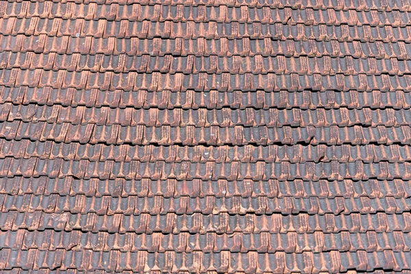 Roof Red Tile Very Popular Lithuania Vilnius Old Unique — Foto Stock