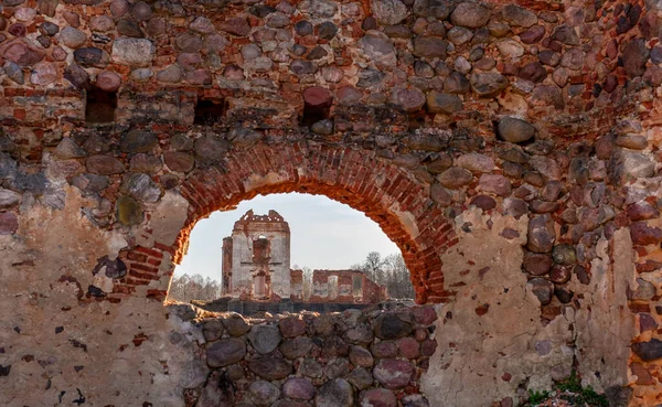 Republiken Paulavos Litauen Gamla Tegelstenar Ruiner Sightseeing Objekt Litauen Övergivna — Stockfoto