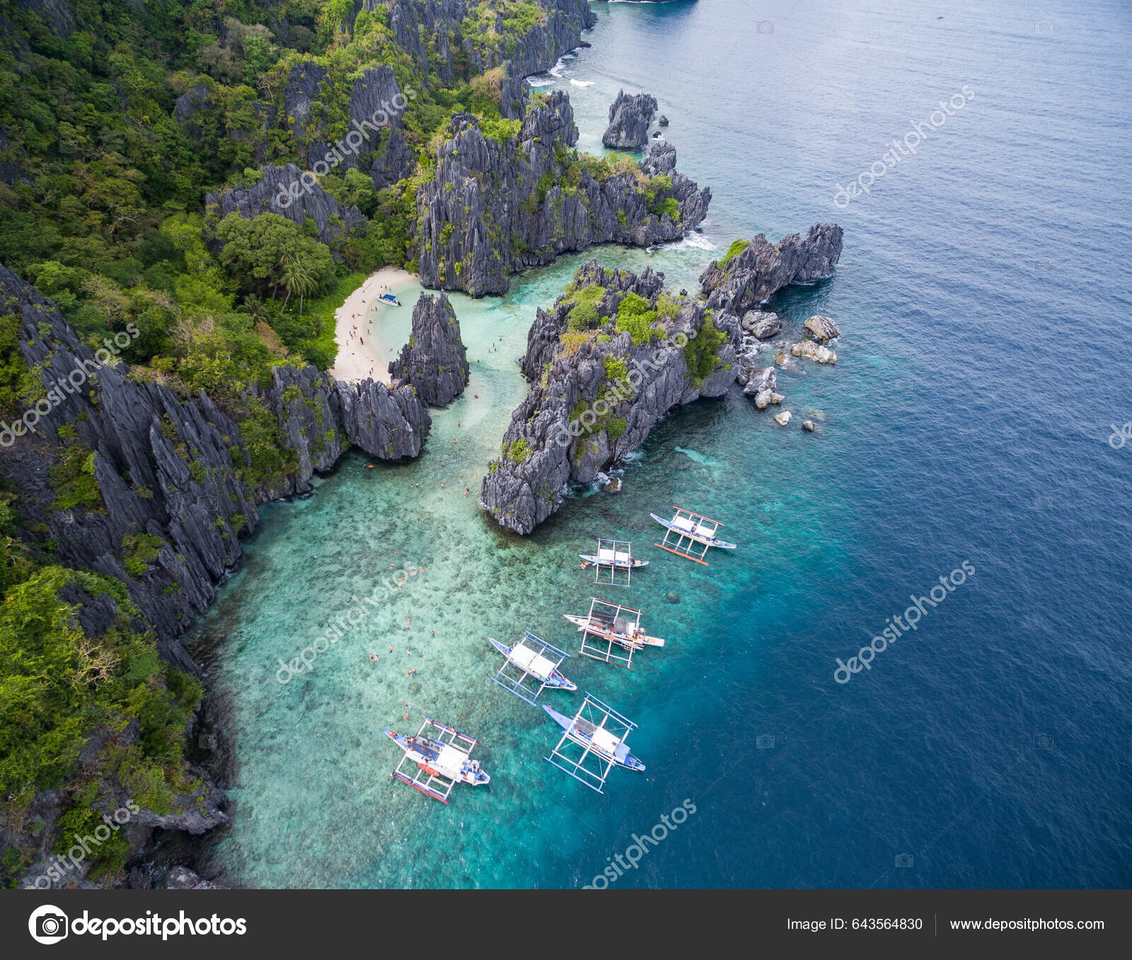 Hidden Beach Matinloc Island Nido Palawan Philippines Tour Route ...