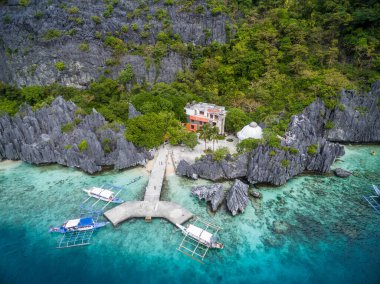 Matinloc Shrine in El Nido, Palawan, Philipines.