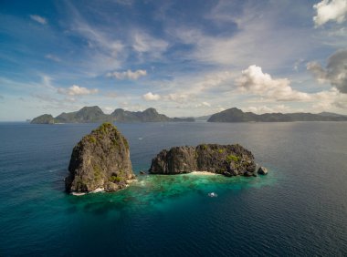 Island near the Big Lagoon in El Nido, Palawan, Philippines. Tour A route.