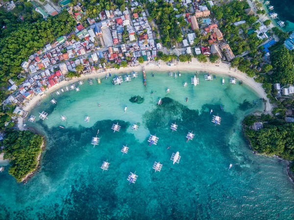 Sunny Day Malapascua Island Visayan Sea One Cebu Island Philippines — Φωτογραφία Αρχείου