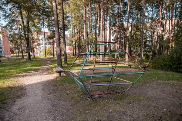 Playground Visaginas Town Lithuania — стоковое фото