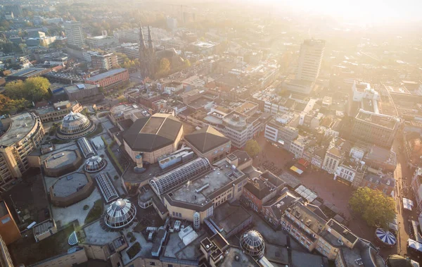 Cidade Eindhoven Holanda Ponto Vista Drone Esboço — Fotografia de Stock
