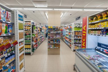 Maxima Retail Shop in Lithuania. One of the most popular shops in Lithuania.