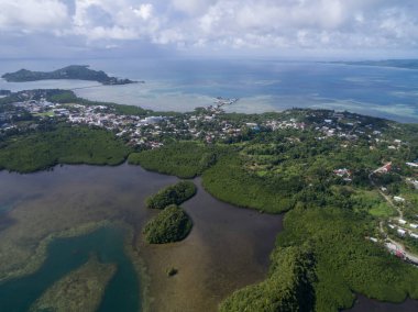 Palau 'daki Koror Adası. Takımada, Mikronezya Bölgesi 'nin bir parçası.