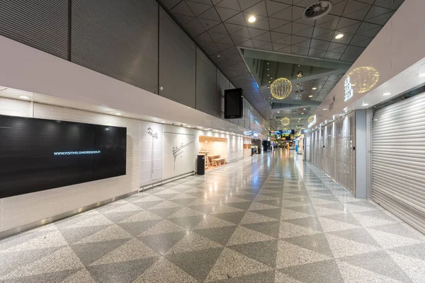 Empty Helsinki Vantaa Airport Departure Area Finland — Fotografia de Stock