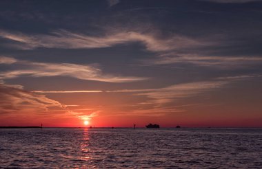 Sunset in Clearwater Beach, Florida. USA