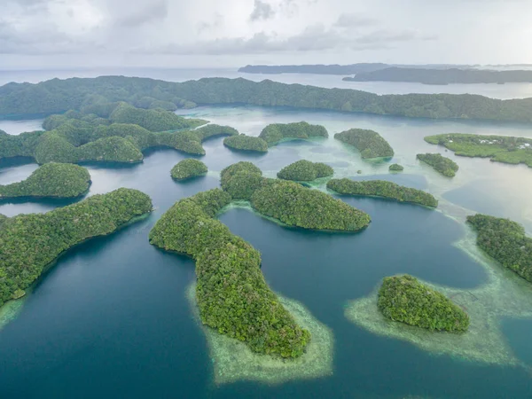 Île Koror Palau Archipel Partie Région Micronésie Point Vue Drone — Photo