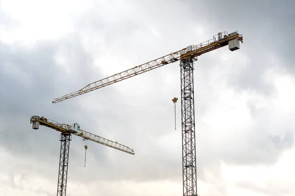 Industrial Cranes Vilnius Lithuania — Stock Photo, Image