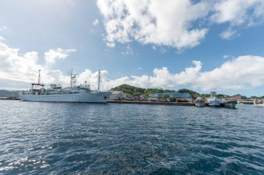 Palau 'daki Liman Endüstrisi. Gemileri ve Feribotları var. Mikronezya