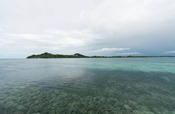 Paisaje Palaos Con Agua Islas Segundo Plano — Foto de Stock