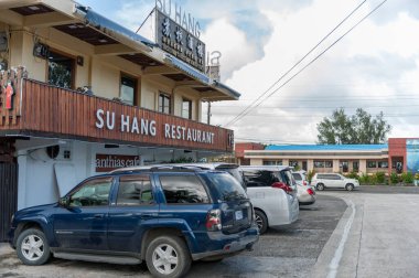Palau Adası, Koror 'daki Su Hang Restoranı. Mikronezya