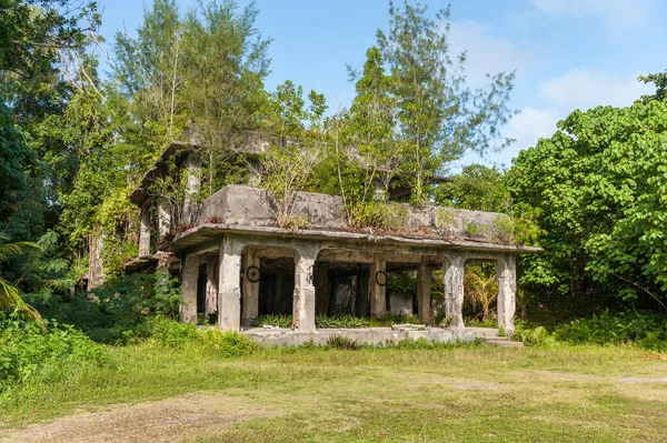 Patrimonio Guerra Peleliu Nell Isola Palau Quartier Generale Giapponese Micronesia — Foto Stock