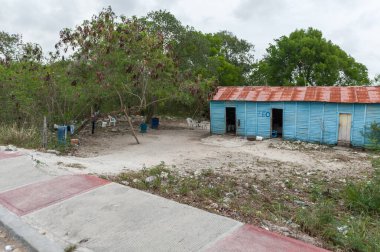 PUNTA CANA, DOMINICAN Cumhuriyet - 18 Haziran 2015: Dominik Cumhuriyeti Yerel Halk Evi