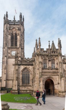 MANCHESTER, İngiltere - 08 Mart 2014: Manchester Katedrali