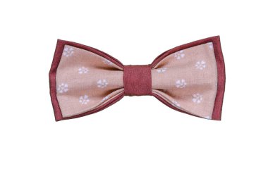 Beyaz arka planda izole edilmiş renkli papyon. Magenta, Kırmızı, Violet rengi.