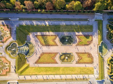Belvedere Sarayı ve Çeşmeli Bahçe. Avusturya, Viyana 'da Gezici Nesne.