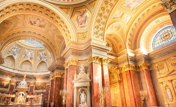 Stephen Basilica Budapest Interior Details Altar Hungary — Stock Photo, Image