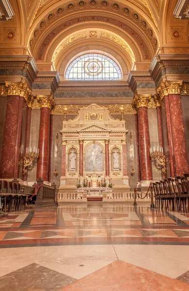 Bazilika Svatého Štěpána Budapešti Vnitřní Detaily Oltář Maďarsko — Stock fotografie