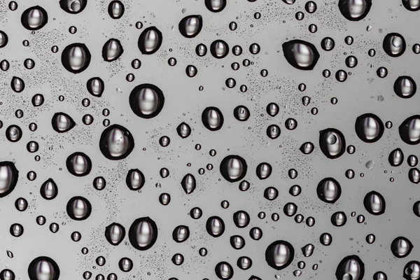 Vatten Droppar Glasytan Makro Tårar — Stockfoto