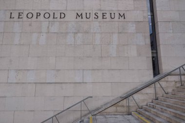 VIENNA, AUSTRIA - Ekim 07, 2016: Müze Ünitesi ve Leopold Duvarı Müzesi