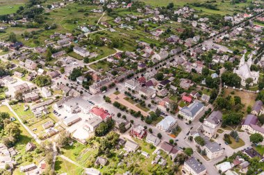 Seduva, Litvanya - 23 Temmuz 2014: Seduva, Litvanya. Siauliai Bölgesindeki küçük bir kasaba..