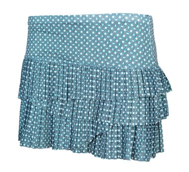 Beyaz arka planda tenis eteği izole edildi. Ön Görünüm.