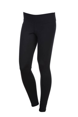 Beyaz Arkaplanda Siyah Leggins İzole Edildi.