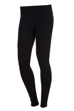 Beyaz Arkaplanda Siyah Leggins İzole Edildi.