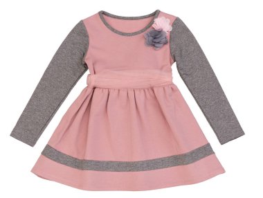 Zarif, parlak, parlak, yaz elbisesi. Beyaz arkaplanda izole.