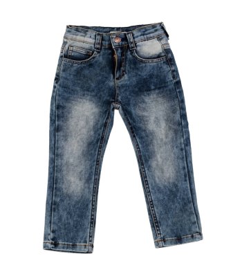 Pantolon Çocuk Boyutu. Beyaz arkaplanda izole.