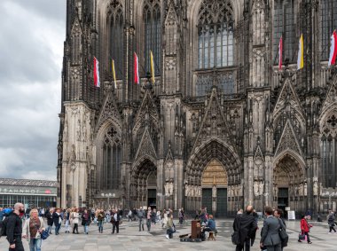 COLOGNE, Almanya - 25 Eylül 2015 Köln Katedrali, Almanya.