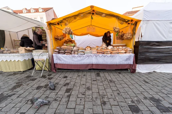 Vilnius Lithuania Maart 2017 Kaziukas Markt Vilnius Een Van Beroemdste — Stockfoto