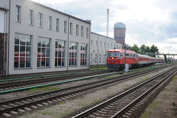 Radviliskis Lituânia Junho 2011 Lituânia Rede Ferroviária Trilhas — Fotografia de Stock