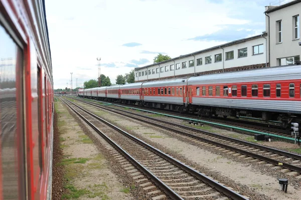 Radviliskis Lithuania Haziran 2011 Litvanya Demiryolu Ağı Rayları — Stok fotoğraf