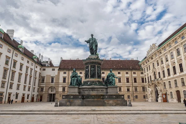 Вена Австрия Октября 2016 Года Статуя Франциска Императора Священной Римской — стоковое фото